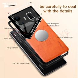 For RealmeGT Neo5 Case Zroteve Leather Texture Soft Frame PC Cover For Oppo Realme GT Neo 5 3 3T 2 Neo2 Neo3 GT2 Pro GT3 Cases