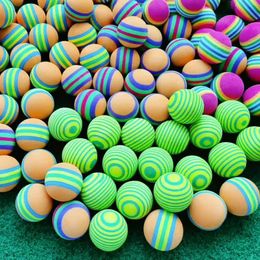 10Pcs Multi-purpose Stripe Golf Foam Ball High Security Golf Ball Eco-friendly Golf Practise Ball for Indoor Training