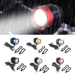 Bicycle Headlight Front Light Bike Taillights Rainproof Rechargeable LED MTB Front Lamp Flashlight Bicycle Light Lamp