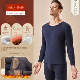 Winter Men Thermal Underwear Winter Long Thermos Underwear Sets Keep Warm for Cold Weather Base Layer Long-Sleeved Underwear