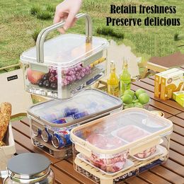 Storage Bottles Portable Crisper Multi-Grain Vegetable Refrigerator Bento Box Outdoor Picnic Basket Snack Fruit