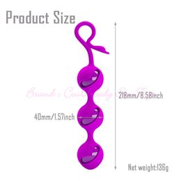 Safe Silicone Smart Kegel Ben Wa Ball Vagina Tighten Exercise Machine Vaginal Geisha Balls Sex Toys for Women