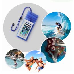 SUP Surfboard Universal Waterproof Bag Fishing Stand Up Paddle Board Transparent Mobile Phone Case Underwater Video Protective