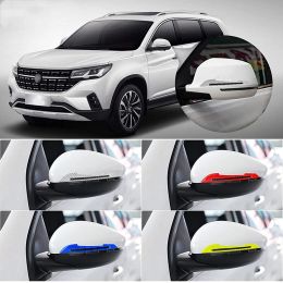 2Pcs Car Rearview Mirror Reflective Stickers Night Driving Safety Warning Door Tail Reflector Styling Auto Exterior Accessories