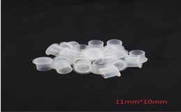 YILONG 1000PCSWhite 1011mm Tattoo Ink Cup Caps Pigment Supplies Plastic SelfStanding Ink Cups 4361271