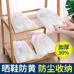 Storage Bags 1 Pc Shoe Drying Anti-yellow Bag Portable Cover Non-woven Drawstring Anti-dust