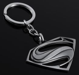 Whole Keychain Creative Gifts Superman Return Metal Keychain Car Advertising Key Ring Pendant 3 color1942643