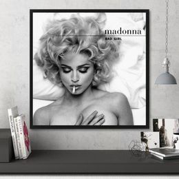 Madonna Bad Girl Fever Music Album Cover Poster Canvas Art Print Home Decor Wall Painting ( No Frame )