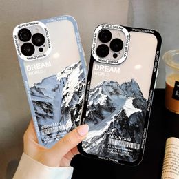 Snow Mountain landscape Phone Case For Samsung S23 Ultra Case Samsung A53 5g A52 A52S A32 A23 A12 A22 A13 A73 A51 A50 A21S Cover