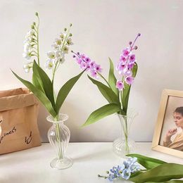 Decorative Flowers Lily Of The Valley Artificial Fake Dried Flower Living Room Decor Silk Cloth Wedding Party