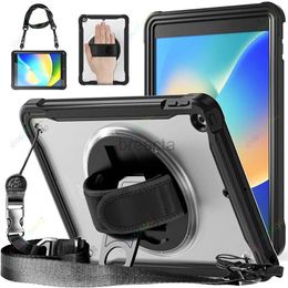 Tablet PC Cases Bags Case for iPad 9th/8th/7th Generation 10.2 Inch iPad 9.7 Inch 2017 2018 6th/5th Air1 Protective funda Cover with Shoulder Strap 240411