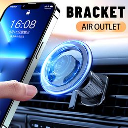 Magnetic Phone Holder Sultable for MagSafe Car Mount for IPhone 12 13 14 Pro Max Magnetic Car Air Vent Clip Cellphone Mount
