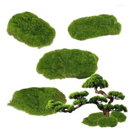 Decorative Flowers Faux Moss Decor 4pcs Artificial Block Foam False Green Balls For Landscape Decoration Accessories DIY