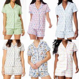 Designer Cute Roller Rabbit Pyjamas Set Y2k Monkey Prefabricated Printing 2-piece Pyjama Set Cropped Top Short Sleeve Shirts Pj Shorts Casual Wear Womens T-shirtHWDL