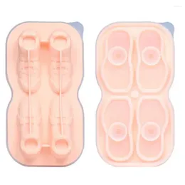 Baking Moulds Easy Release Ice Mold Silicone Shoe Cube For Whiskey Cocktails Fun Shapes Gifts Women Reusable Tray Bourbon