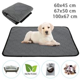 Pet Urine Mat Reusable Absorbent Dog Pee Pad Blanket Washable Puppy Cat Training Pad Non-slip Easy To Dry Cat Dog Bed Pee Mat 240411