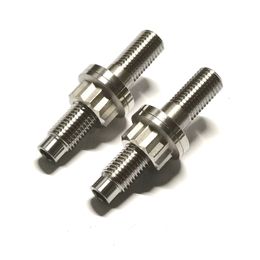 6PCS Gr5 TI6Al4Vi M8x40x1.25mm M10x1.25 x55mm Titanium alloy Automotive Exhaust Manifold Stud Bolts Nuts Washers Kit Set Ti6Al4V