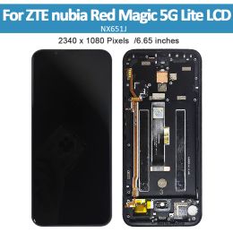 Original Amoled 6.65"For ZTE Nubia RedMagic 5G Lite LCD Display Touch Screen Digitizer For RedMagic5g NX651J Display Replacement