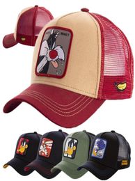 2021 Anime Cartoon Trucker Hat High Quality Patch Draw Design Baseball Cap 58 Styles Cap Gorras Casquette Drop6404739