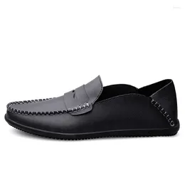 Casual Shoes Breathable Driving Lightweight Mens Leather Elegantes Business Stylish Handmade Loafers