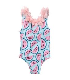 Toddler Infant Baby Girls Watermelon Swimsuit Swimwear Swimming Bikini OnePiece Bodysuit Swimwears for 04Years Girl 20206359044