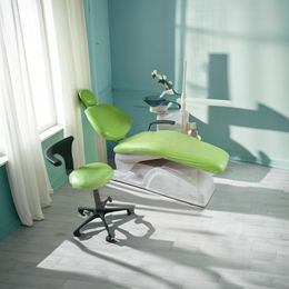 Apple green Dental Unit Chair Cover Seat Sleeves Chair Parts Waterproof Protective Protector PU Lether