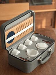 Teaware Sets Travel Luxury Tea Set Ceramic Porcelain Handmade Pot And Cup Chinese Ceremony Porcelana 5