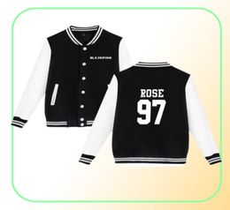 K POP KPOP KPOP Blackpink Album Women Hoodies Sweatshirts JISOO JENNIE ROSE LISA Long Sleeve Fleece Baseball Uniform jacket Men1412981