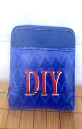 Coin Purses Wallets men women high quality Holders cowhide ID Card Holder With Box DIY Do It Yourself handmade Customised personal2933421