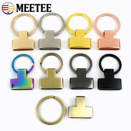 2/4Pcs 20/24mm Metal Hanger Buckles for Webbing Keychain Split Rings Cord End Clasps Bag Decor Hook DIY Hardware Accessories