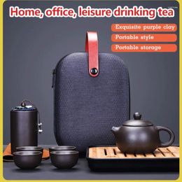 Teaware Sets Portable Tea Set Souvenir Purple Sand Canister Travel