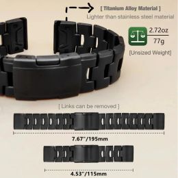 22mm 26mm Quick Release Titanium Alloy Strap For Garmin Fenix7 7X 6X 6Pro 5 Plus Wristband MARQ Captain Gen 2 Epix Gen2 Bracelet