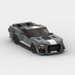 MOC Bricks Ford Shelby GT500 F150 Barricade Raptor SUV Fordham Bronco Mustan Racing Sports Car Set Toys Speed Champions Blocks