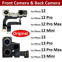 Original For iPhone 12 12Pro 13 13Pro Max Mini Front Camera Flex With Back Rear Camera Module Flex Cable