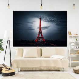 Paris Eiffel Tower Sofa Blanket Yoga Mat French Architecture Tapestry Aesthetic Bedroom Or Living Room Decorations