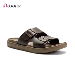 Sandals LUOFU Men's And Slippers Summer Fashion Versatile Adjustable Indoor Outdoor Anti Slip Non Odor Feet EVA
