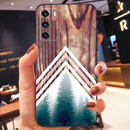 Forest Geometry Wood Nature Phone Case For Honor X20 X9 30 60 10 Pro 50 20i 70 SE V40 V30 V20 V9 X30 X10 Max Cover