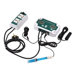 WiFi Online pH TDS Controller 3-in-1 pH/TDS/TEMP Water Quality Detector pH Controller with Relay Plug Repleaceable Electrode BNC