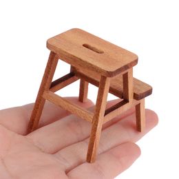 Dollhouse Miniature Park Garden Trellis Stools Step Stool Square Stool Bench Model Living Room Garden Planter Storage Rack Decor