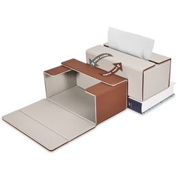 New Arrival! Home Decorative Desk Tissue Box Cover Foldable Car Napkin Holder 1 Box 2 Sides Use Large Tissue Case