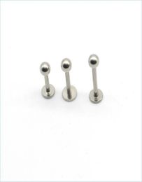 Labret Lip Piercing Jewellery Labret Ring Lip Stud Bar Steel 16 Gauge Body Jewellery liage Tragus Piercing Chin Mjfashion Dhdwp2734404