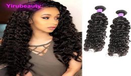 Malaysian Wet And Wavy 2 Bundles Water Wave Curly Unprocessed Human Hair Extensions Two Bundle 1028inch Weaves5962611