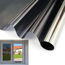 Window Stickers Self-adhesive Glass Film One Way Mirror Silver Insulation 60 400 Cm Solar Reflective Home Decoration Bedroom