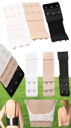 Elastic Soft Women039s Bra Extenders Nylon Clasp Extension Stap 1 2 3 4 row 9pcspack 10packslot6270688