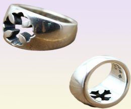 Fashion-sterling silver rings trend personality Jewellery punk style mens and womens Lovers gift hip hop style luxury designer1675292