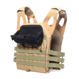 Tactical Military Vest Front Pocket Mobile Phone Pouch Map Holder Chest Bag Molle Utility EDC Tool Pouch Sundries Storage Bag