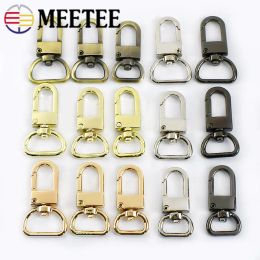 20Pcs 13/16/19mm D Tail Bag Buckles for Strap Hanger Metal Swivel Lobster Clasp Webbing Dog Collar Snap Hook DIY Bag Accessories