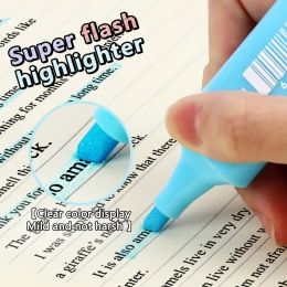 8 colors Glitter Highlighters Pen Fine Flash Marker Pen Painting Maker for Scrapbook Diary Journal Student Stationery Supply