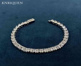 Classical 925 Sterling Silver 44mm Simulate Diamond Created Moissanite Strand Wedding Bracelet for Women Fine Jewelry GIft 16CM2929122