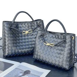 Fashion Woven Andiamo bag designer tote Shoulder bag for woman mens Luxury CrossBody handbag top handle lady Clutch Leather purse shop weekender pochette travel bag